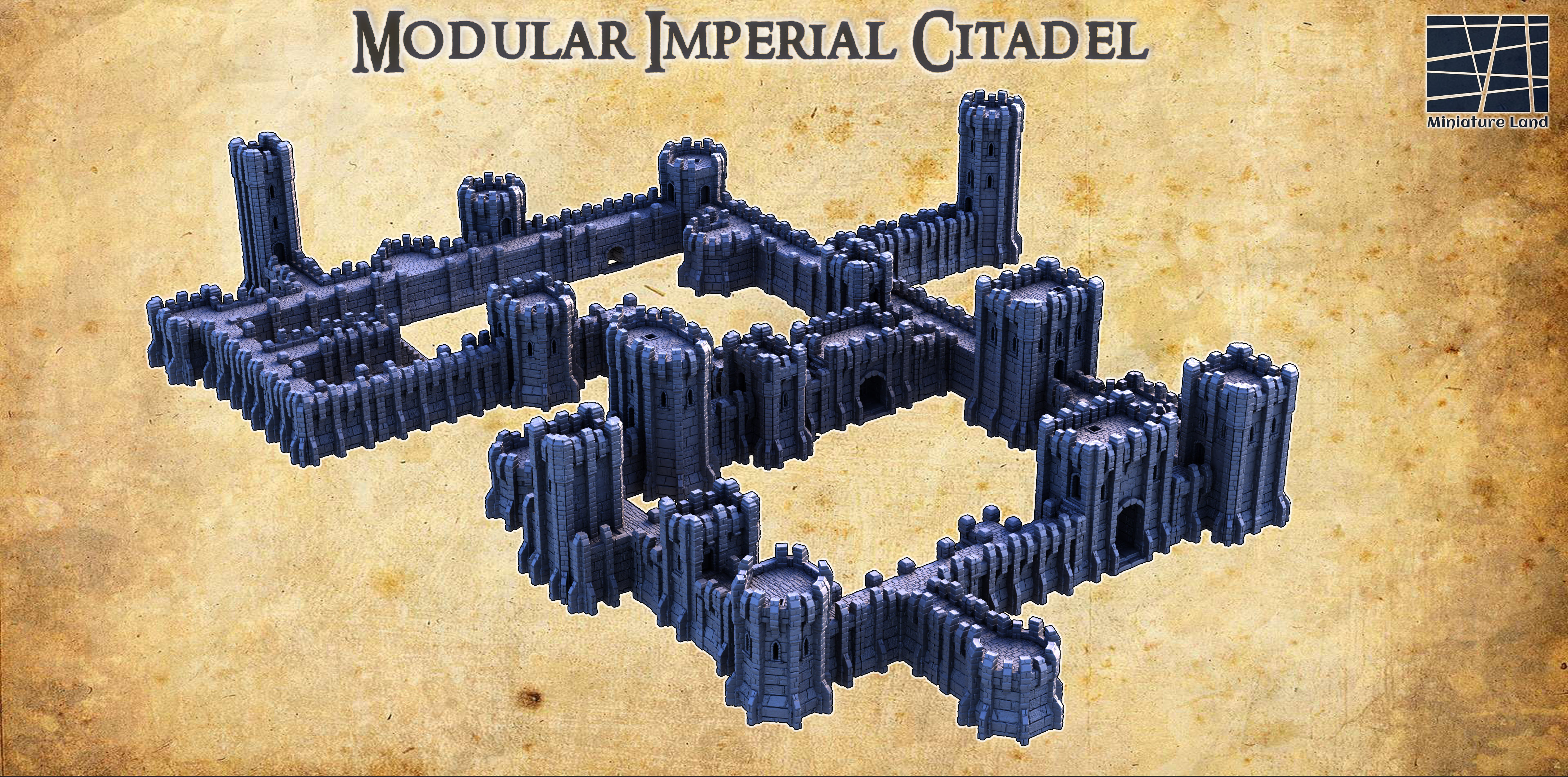 Modular Imperial Citadel - Tabletop Terrain - 28 MM